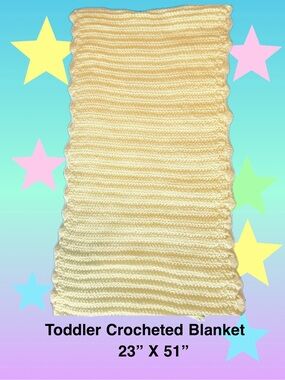 Baby/Toddler Crocheted Blanket - Yellow